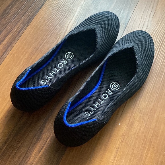 ROTHY’S Black The Flat Women’s Shoes 6 - Picture 3 of 3